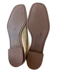 Tory Burch Georgia‎ Croc Embossed Ivory Loafers Size 7 thumbnail 6