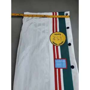 YLLW Snap Tearaway Track Pants Womens S White Striped Patch Sporty Streetwear thumbnail 9