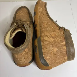 Twisted X Cork Leather Upper‎ Chukka Moc Boots Women's Size 7M thumbnail 4
