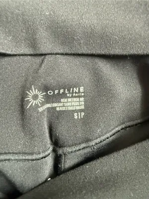 aerie Black High-Waist V-Seam Leggings thumbnail 3