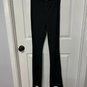 NWOT Edikted Aliyah STRAP FLARE PANTS black‎ size small thumbnail 6