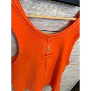 Free People Movement Free Throw Tank Orange Cropped Sleeveless Top Size M thumbnail 4