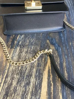 kate spade Phoebe Black Leather Mini Flap Crossbody with Turnlock Closure thumbnail 7