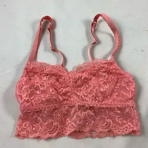 Rue21 XS pink floral lace bandeau thumbnail 1
