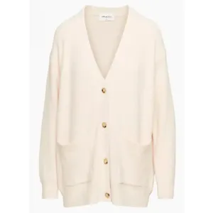 Aritzia Wilfred Free Hush Knit Oversized‎ Cardigan Size XS Cream Off White thumbnail 11