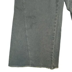Aerie Womens Lounge Pants Blue Wide Leg Raw Hem‎ Casual Boho XL thumbnail 4