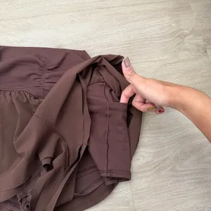 OFFLINE By Aerie Real Me Crossover Flowy Short in rich brown thumbnail 6