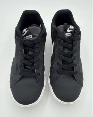 Nike Court Royale Black & White Leather Size 8.5 thumbnail 1
