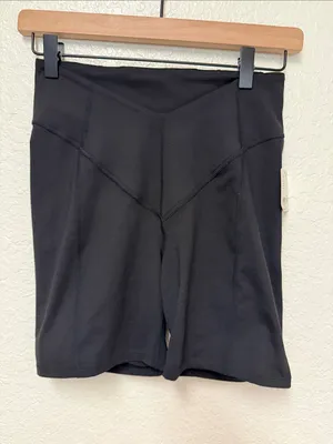 NWT FP Movement Free People Black High-Waist Bike Shorts Size Small thumbnail 2