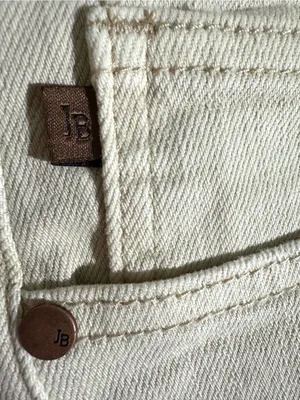 Judy Blue‎ High-Rise Distressed Wide-Leg Jeans in Cream Sz 15/32 thumbnail 9