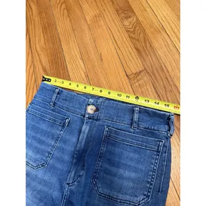 Maeve Anthropologie Colette High-Rise Cropped Wide-Leg Jeans Size 31 thumbnail 7
