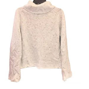 Express Wool Blend Speckled Turtleneck Sweater‎ Cream Large thumbnail 2