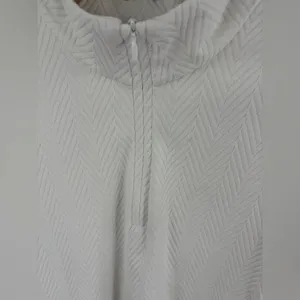J.McLaughlin white dashing herringbone quarter zip pullover women’s size M thumbnail 5