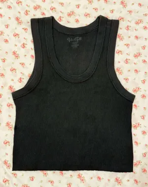 John Galt Black Tank Top thumbnail 1