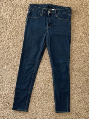 H&M Dark Blue Denim Skinny Jeans thumbnail 1