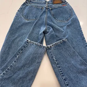 lawman's Vtg 90s Jeans Western Women's High Rise Blue Full Button Fly. thumbnail 2