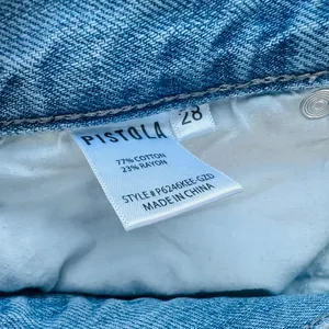 Pistola Loretta Wide Leg Jeans Light Gaze Blue Wash Size 28 High Rise Distress thumbnail 6