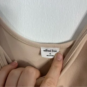 Aritzia Divinity Romper Wilfred Free 5" Barely Blush Nude XS thumbnail 9