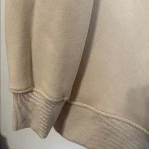 Jade by Jane Beige Cream Patchwork Sweatshirt Colorful Heart Patch Oversized Fit thumbnail 6