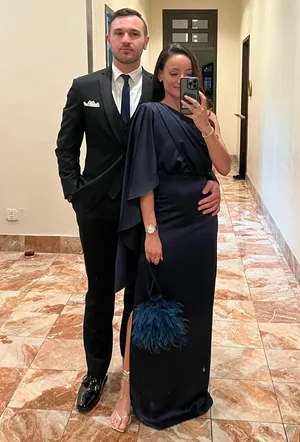 Lady Pipa Long Dress Blue Size XS thumbnail 3