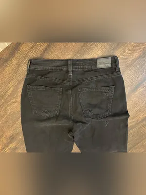 American Eagle Black Distressed Mom Jeans Size 4 thumbnail 11