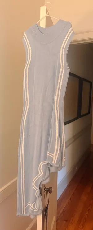 Light blue knit dress thumbnail 1