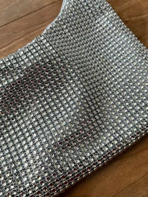Silver Rhinestone Shoulder Bag thumbnail 3