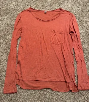BP size small orange long sleeve shirt with pocket #longsleeve thumbnail 1