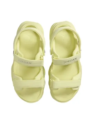 NEW Jordan Deja Sandal 9 M, LUMINOUS GREEN/ SILVER thumbnail 2