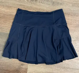 Free People Navy Circle Skirt pleated athletic skort Small thumbnail 1