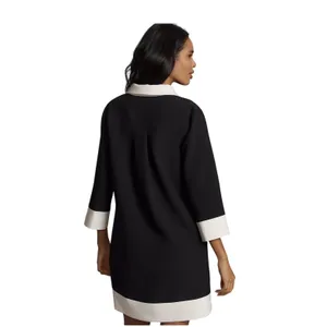 Anthropologie English Factory NWT 41P Black White Colorblock Collared Shift‎ Mini Dress XS thumbnail 2