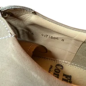 Finn Comfort El Paso Lace Up Shoes US 8.5 UK 6 Neutral Nubuck Suede Leather $435 thumbnail 11