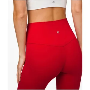 Lululemon Align Leggings Pant 25" Dark Red Size 2 LW5LIFS Yoga‎ Pants thumbnail 2