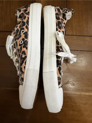 Jenn Ardor Leopard Print Canvas Sneakers - Brown & Black thumbnail 6