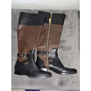 Michael Kors Black & Brown Over-the-Knee Riding Boots 6.5 thumbnail 3