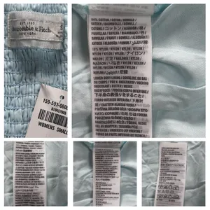 Abercrombie & Fitch Lace Bustier Fit Flare Pastel Blue Dress Size S thumbnail 8