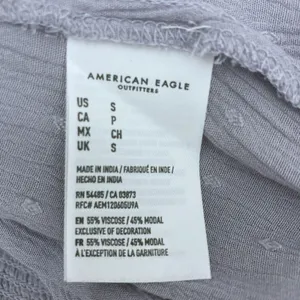 American Eagle Boho Floral Embroidered Crop Top Smocked S Coastal Cottagecore thumbnail 13