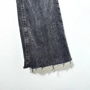 Subdued Size 28 Black Denim Jeans Mineral Wash Flare Raw Hem Casual‎ thumbnail 2