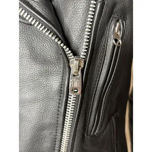 River Road Women's Small Black Cowhide Leather Motorcycle Moto Biker Jacket thumbnail 5