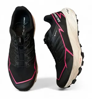 Salomon Thundercross GTX Waterproof Trail Running Shoes Black Pink Size 10.5 thumbnail 1