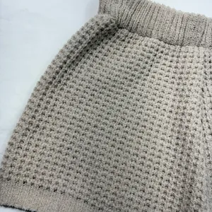 Sincerely Jules Beige Neutral Chenille Knit High Waisted Lounge Casual Shorts S thumbnail 2