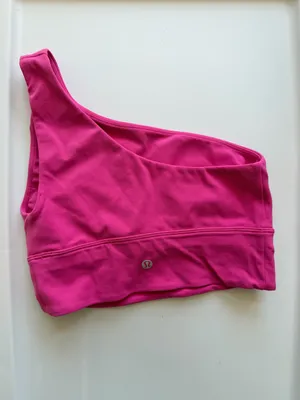 Lululemon Align Asymmetrical Crop Top‎ Sports Bra one Shoulder Size 4 thumbnail 3
