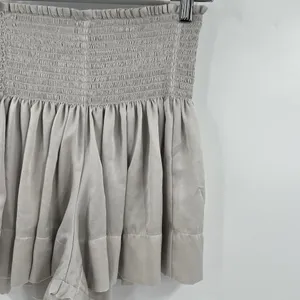 KOCH Erica Shorts Women's‎ Size Small Skirt Skort Pleated Silver Gray Pull On thumbnail 5