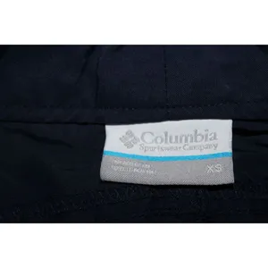 Womens Columbia PFG Dark Blue Nylon Flat Front Chino Athletic Shorts Size XS thumbnail 3