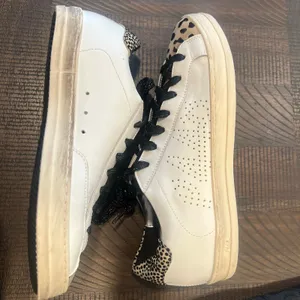 P448 John sneakers white/ leopard print 7.5 women thumbnail 8