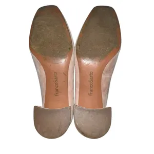 Franco Sarto Guliana Suede Leather Pumps Women's Size 6.5 Tan‎ Chunky Heel Shoes thumbnail 8