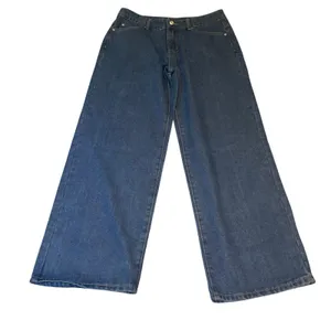NiMin Women Medium Wash Wide Leg High Waisted Denim Jeans thumbnail 2