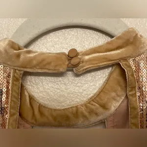 Free People Film Noir‎ Sequin Mini Halter Dress in Rose Gold Size 6 thumbnail 9