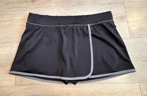 Lands' End Womens Swim Skort Bottom Size 12‎ Black Athletic thumbnail 1