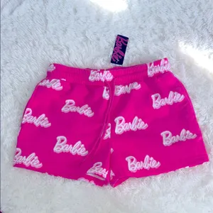 Barbie Sweat Shorts Color Pink With Barbie all over Size L NWT thumbnail 1